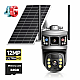 Camera de supraveghere 6K HD cu panou solar, slot SIM, senzor de miscare, lentile duble si card 32GB inclus