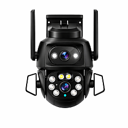 Camera de supraveghere Dubla PTZ de 8MP 4K model Q S800 cu aplicatie