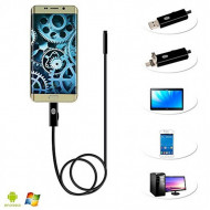 Camera endoscop foto/ video USB / Android  , diametru 7mm, cablu de 10 m, waterproof