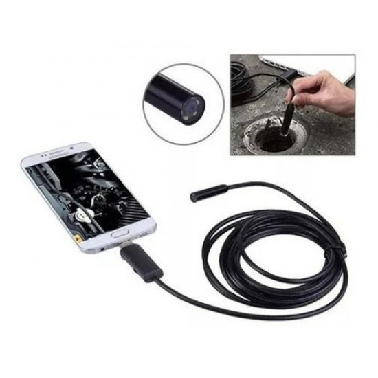 Camera endoscop foto/ video, 2in 1 Android/ USB ,diametru 7mm, cablu de 5m