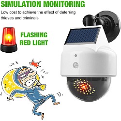 Lampa solara si camera de securitate falsa 2 in 1 JX-5118