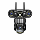 Camera de supraveghere WiFi Ultra HD Zoom 10X, 3 lentile, 12MP, 8K PTZ inteligent, Night Vision Color, card 32GB cadou