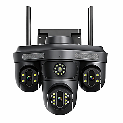 Camera de supraveghere 16MP cu 4 lentile, senzor de miscare, alarma si alerte pe telefon