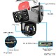 Camera de Supraveghere Dubla cu Panou Solar si 4G SIM, 3+3MP Full HD, 355°, Tracking si Alarma