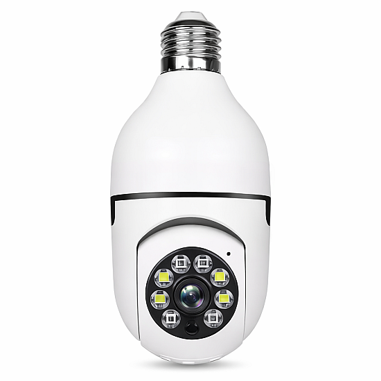 Camera supraveghere WiFi 8177HJ tip bec cu soclu E27, vedere nocturna