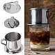 Set 2 cani  filtru pentru cafea vietnameza din otel inoxidabil 