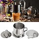 Set 2 cani  filtru pentru cafea vietnameza din otel inoxidabil 