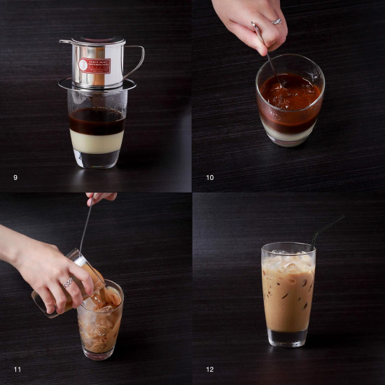 Cana filtru pentru cafea vietnameza din otel inoxidabil 