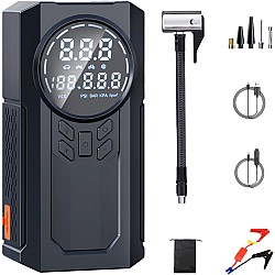 Compresor auto portabil 2 in 1 1000A 6000mAh 150 PSI cu power bank si LED