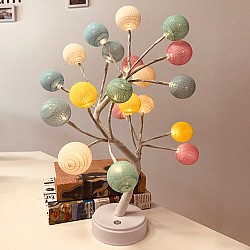 Pomisor  decorativ tip veioza, Cotton Ball 24 LED