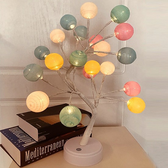 Pomisor  decorativ tip veioza, Cotton Ball 24 LED