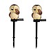 Set 2 decoratiuni solare in forma de Bufnita