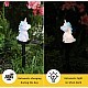 Set 2 decoratiuni solare in forma de  Unicorn