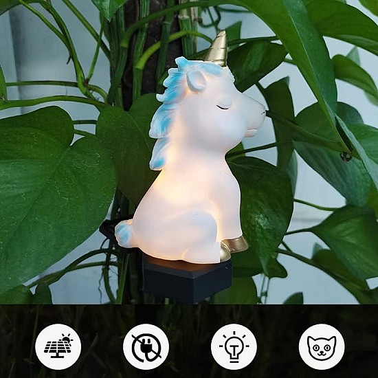 Set 2 decoratiuni solare in forma de  Unicorn