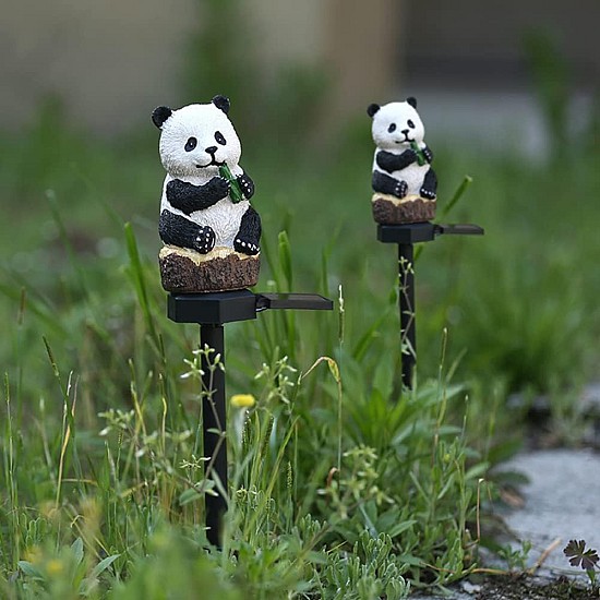 Set 2 decoratiuni solare in forma de Ursulet Panda