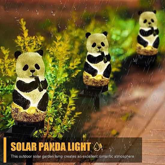 Set 2 decoratiuni solare in forma de Ursulet Panda