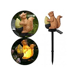 Set 2 decoratiuni solare in forma de veverita
