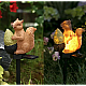 Set 2 decoratiuni solare in forma de veverita