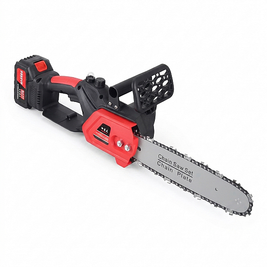 Drujba Electrica cu Lama de 12 inch si 2 Acumulatori de 48V pentru Gradina si Gospodarie