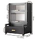 Dulap organizator multifunctional cu 2 nivele