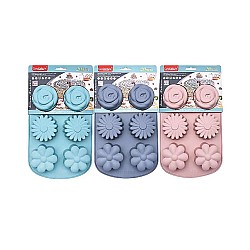 Forma din silicon pentru 6 briose ,modele diferite