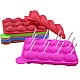 Set 2 forme din silicon pentru Cake pops cu 12 cavitati