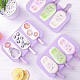 Set 3 forme din silicon pentru inghetata ,3 compartimente ,diverse modele
