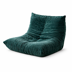 Fotoliu premium tip puf cu spuma cu memorie 87x100x70 cm, verde