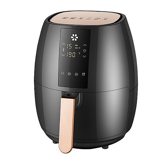 Friteuză cu aer cald QZ8, 5L, 1400W, cu afișaj tactil LCD