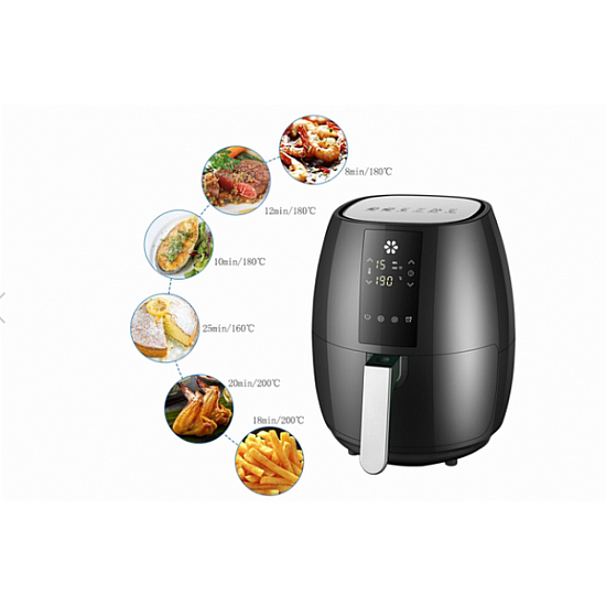 Friteuza cu aer cald Andowl Q Z8, 5L, 1400W – Gătire sănătoasă fără ulei