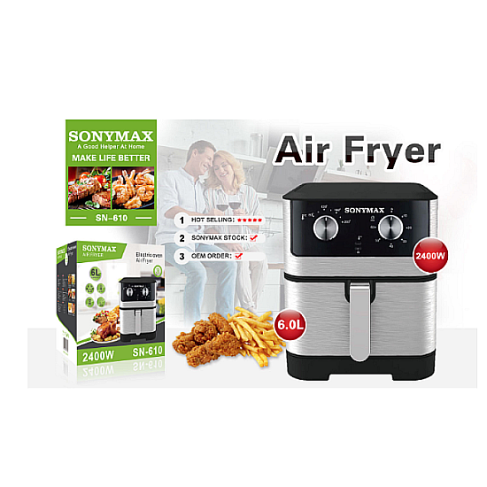 Friteuza cu aer cald SonyMax SN-610 – Gătire rapidă și sănătoasă