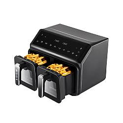 Friteuza Dubla Fara Ulei Air Fryer – Afisaj Digital, 10L Capacitate