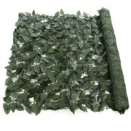 Gard artificial verde cu frunze, 250x100cm