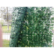 Gard artificial verde cu frunze, 250x100cm