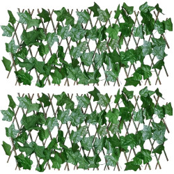 Set 2x Gard Artificial Extensibil Frunze Verzi, 160 x 60