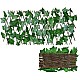 Gard lemn cu frunze artificiale 2,5 x1 m , vesnic verde, model iedera