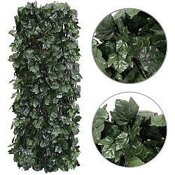 Gard lemn cu frunze artificiale 2,5 x1 m , vesnic verde, model iedera