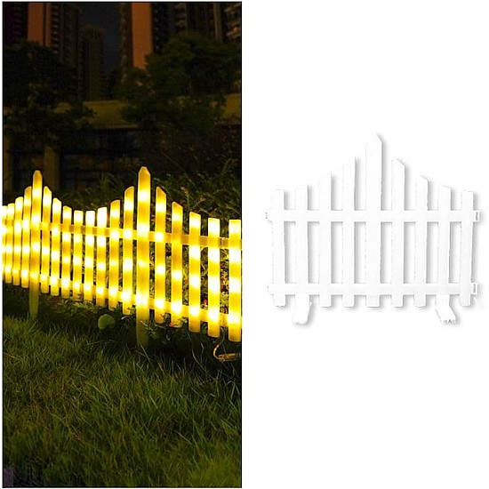 Gărduleț LED decorativ pentru exterior, 3 m, 160 LED-uri, lumină alb cald, interconectabil