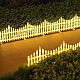 Gărduleț LED decorativ pentru exterior, 3 m, 160 LED-uri, lumină alb cald, interconectabil