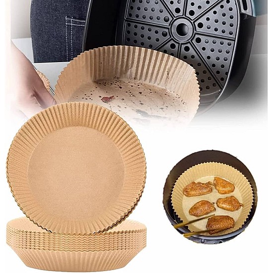 Hartie de copt pentru friteuza si tava, unica folosinta, 16x20x4.5 cm, Set 200 buc