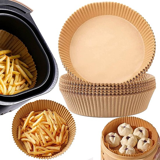 Hartie de copt pentru friteuza si tava, unica folosinta, 16x20x4.5 cm, Set 200 buc