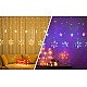 Set 2 Instalatii 12 franjuri cu fulgi si stelute 3 x1 m