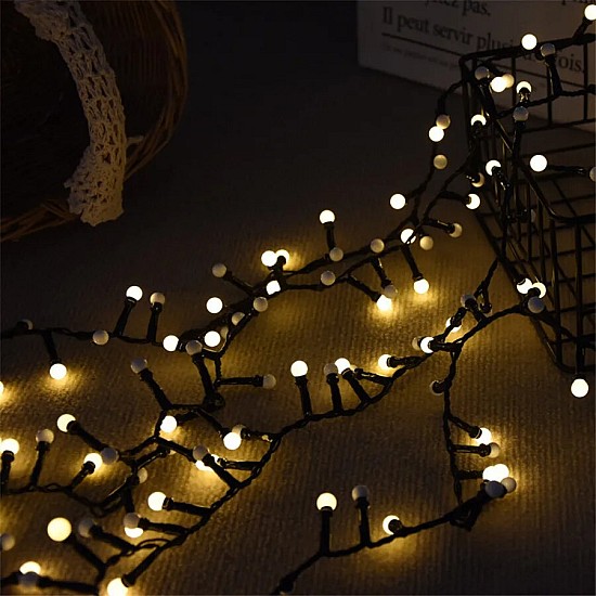 Set 2 instalatii rola 100 m + 50 m, model diamant cu 480 LED si 240 LED