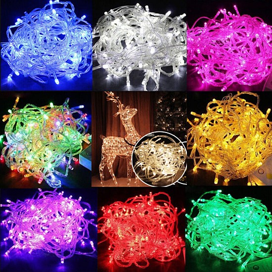 Instalație Liniară 50 m, 500 LED diverse culori, interior/exterior