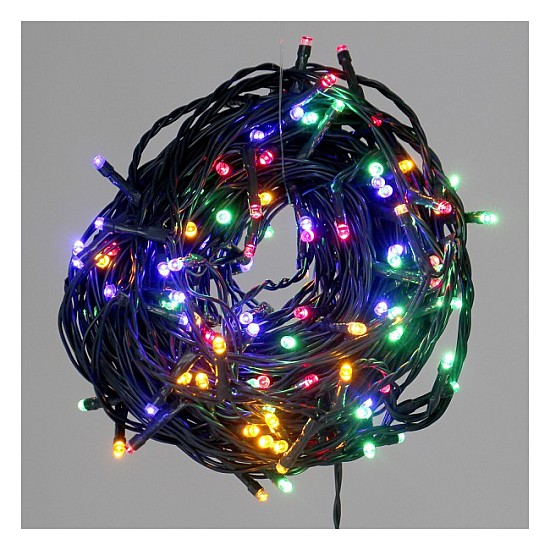 Instalație  Brad 200 LED diverse culori , fir gros, rezistent pentru exterior