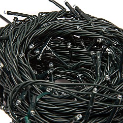 Instalație  Brad 10 m, 100 LED diverse culori, fir gros, exterior rezistent