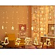 Instalație franjuri Luminoasă Ploaie 12 Figurine, LED alb cald, interior/exterior