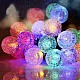 Instalație Solară 5 m, 30 LED globuri, exterior, diverse culori
