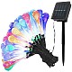 Instalație Solară 5 m, 30 LED globuri cristal, lumina colorată, exterior