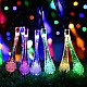 Instalație Solară 5 m, 30 LED globuri cristal, lumina colorată, exterior